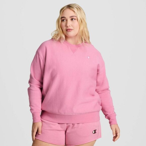 Champion Tops - Champion -  Women's Fleece Pullover Sweatshirt - Pink Pink